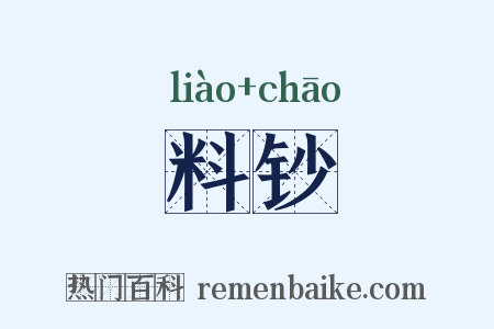 料钞是什么意思的图片
